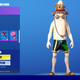 Fortnite’s Unpeely skin in a hat, glasses, and swim trunks.